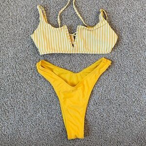 yellow bikini